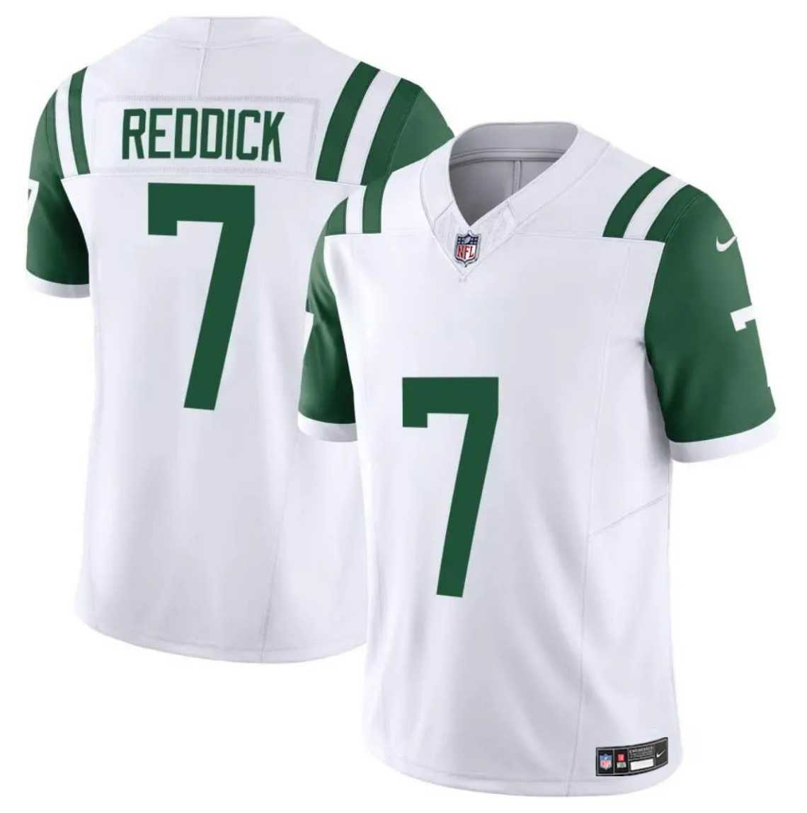 Men & Women & Youth New York Jets #7 Haason Reddick White 2024 Classic Alternate Vapor F.U.S.E. Limited Stitched Jersey